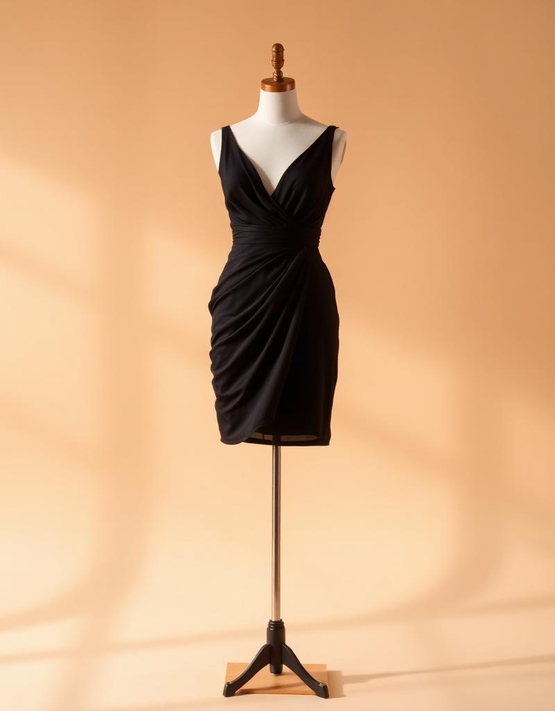 Vestido Noir Seda